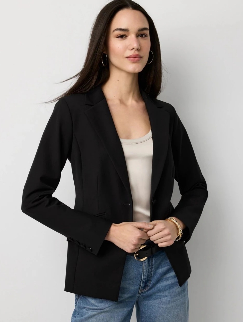 NWT WHITE HOUSE BLACK MARKET One-Button Blazer SZ 10